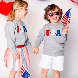 Sweet Wink Gray Sweatshirt - USA